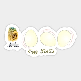 EGG Rolls Sticker